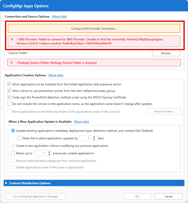 Configure the SMS Provider - Missing SDK