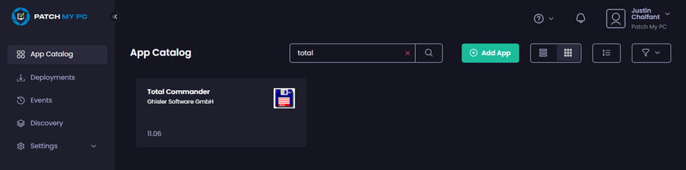 Searching for your Custom App