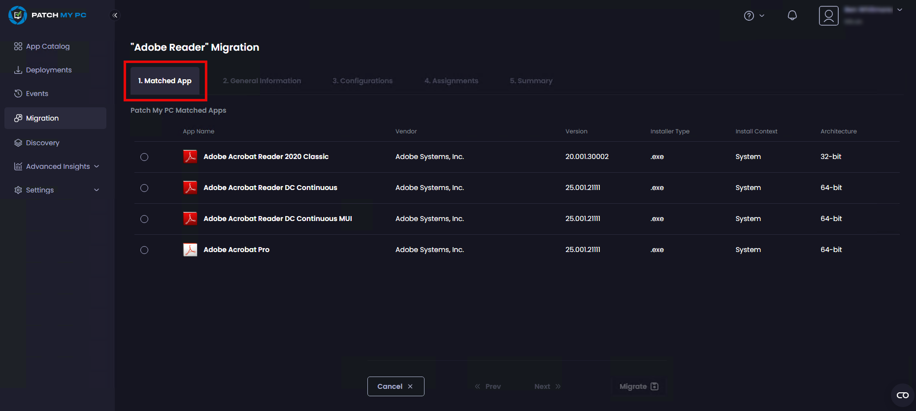 Multiple suggested apps identified