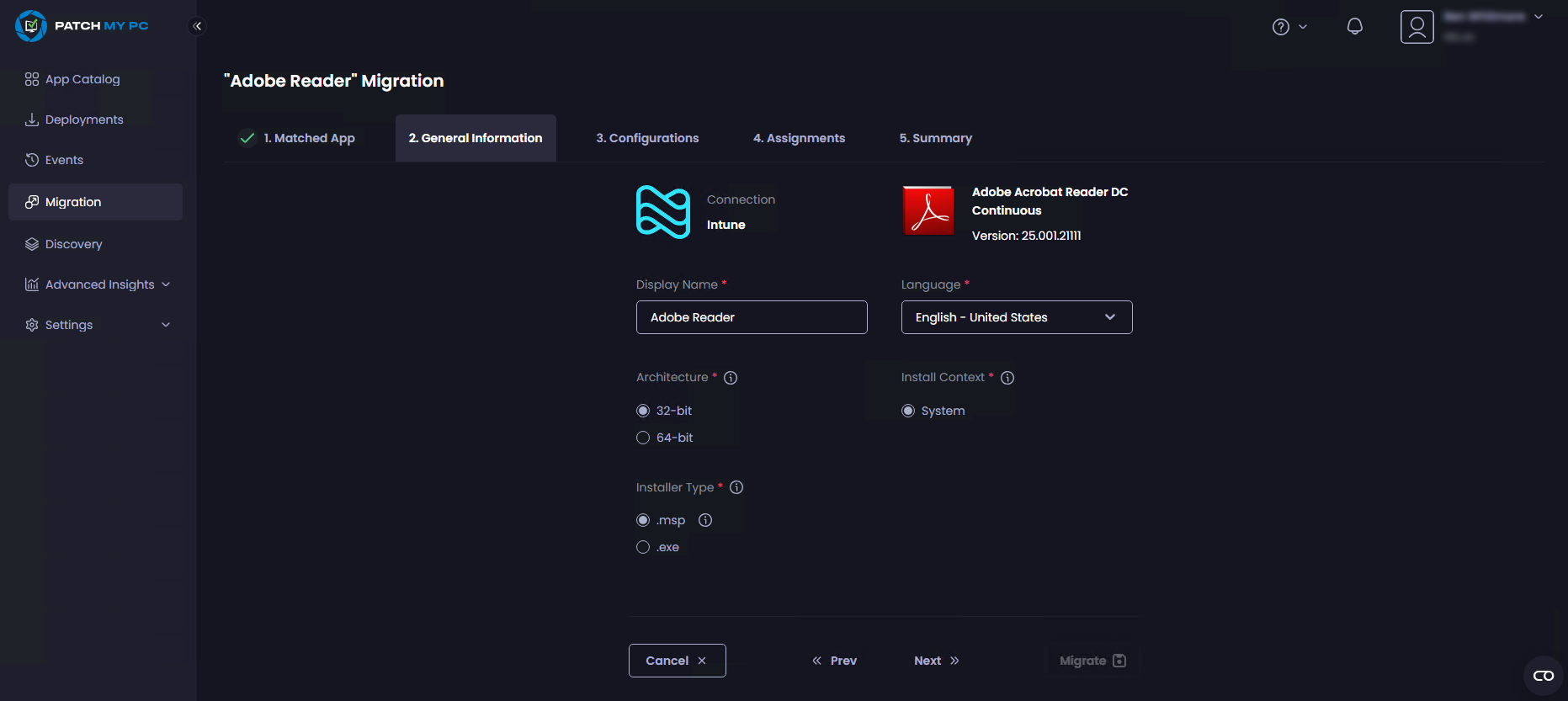 Migration deployment flow