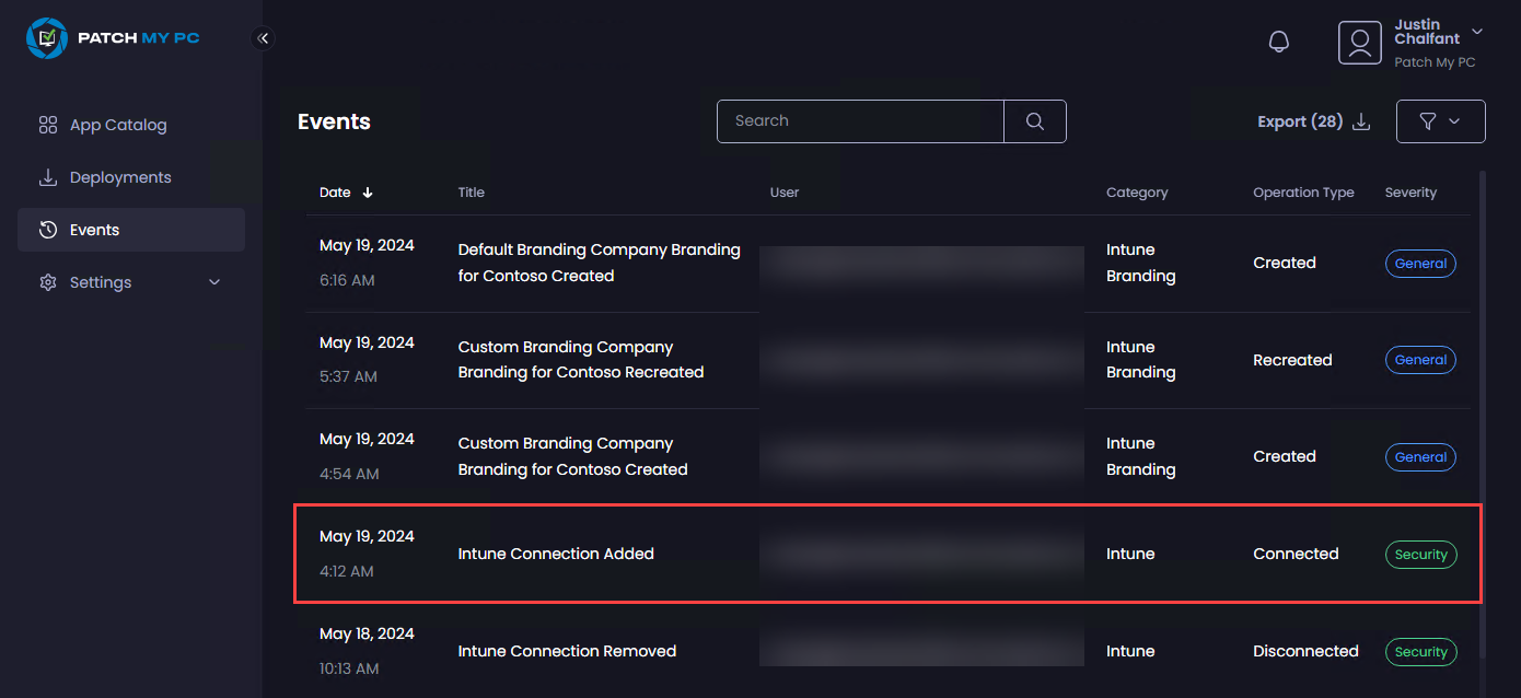 Click the event you want more information about