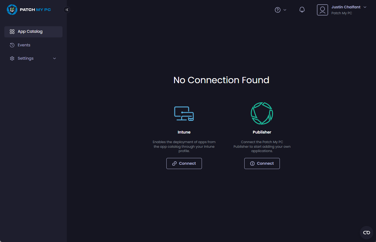 App Catalog page of the PMPC Portal page