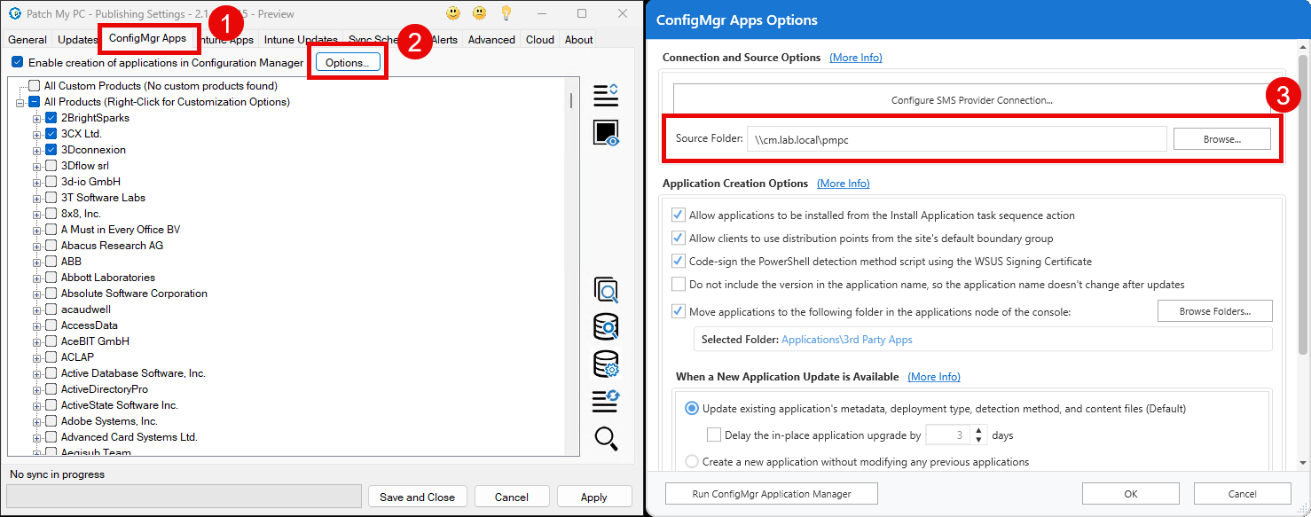 ConfigMgr Content Source Folder