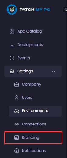 "Branding" node is now visible