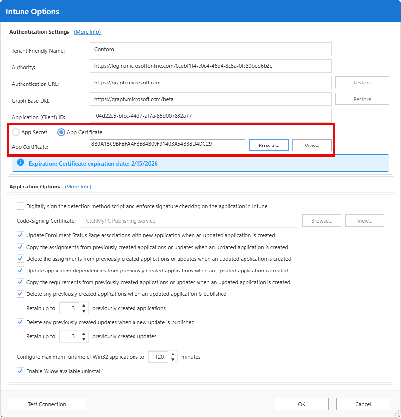 Certificate Authentication in the Publisher