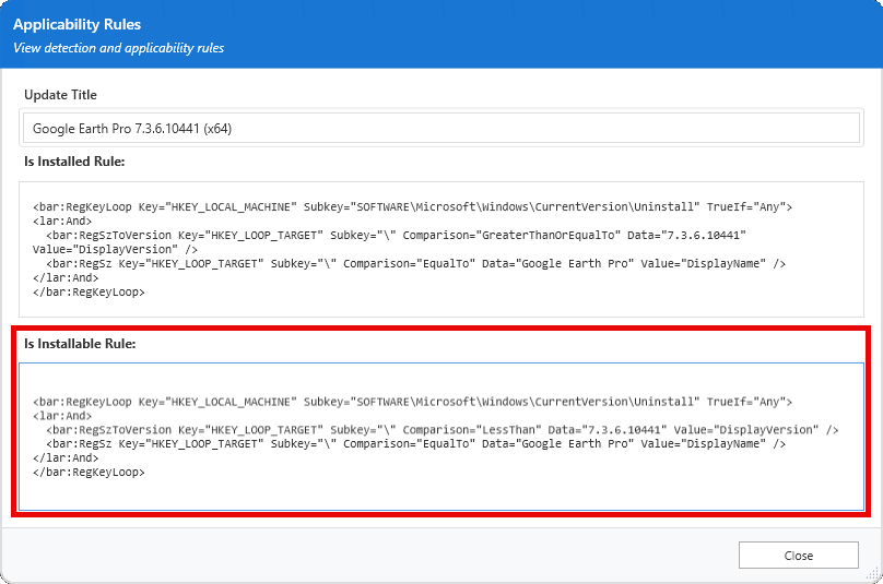 Applicability Rules Explained