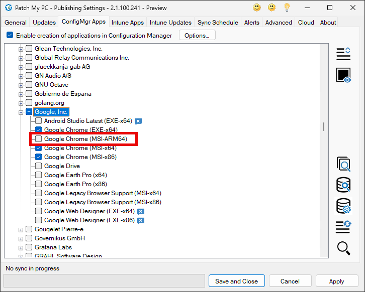 ARM64 Products in the product tree