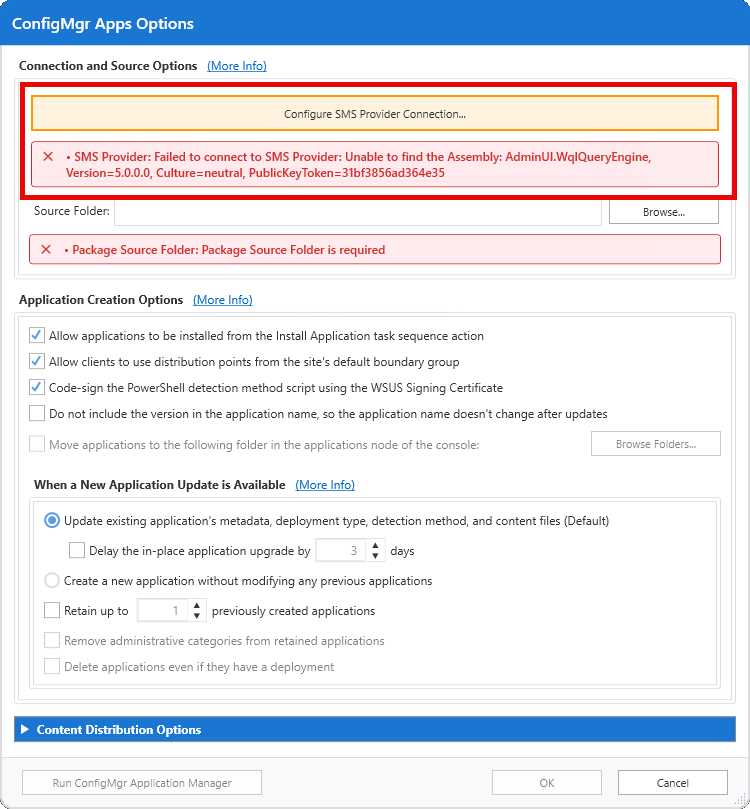 Missing ConfigMgr Remote Console