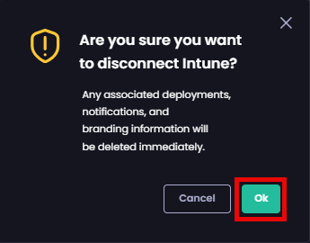'Are you sure you want to disconnect <connection_type>' dialog box