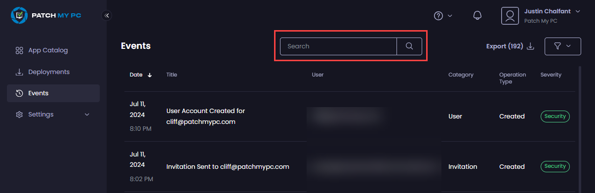 The “Search” box
