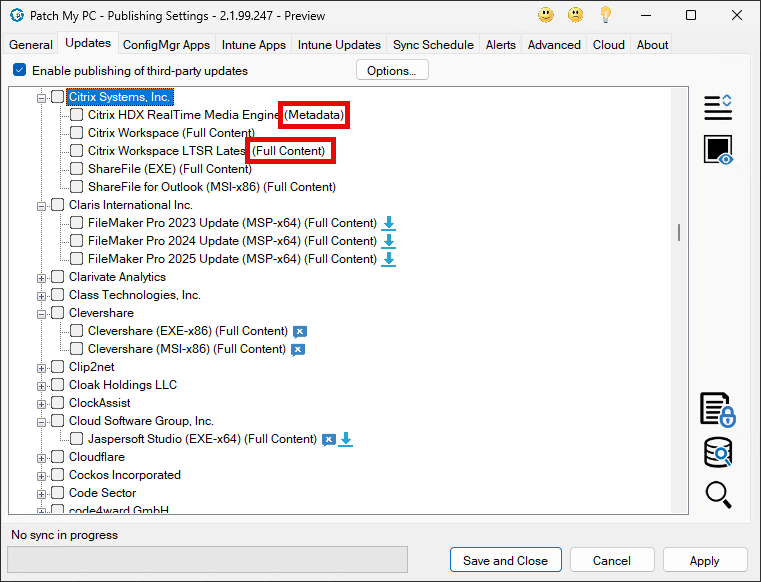 Naming Convention - Full Content / Metadata