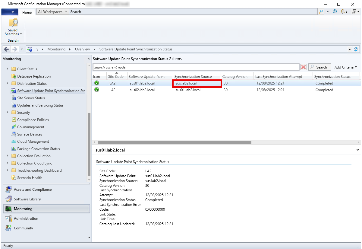 Multiple SUPs top-level SUP, non-Microsoft source