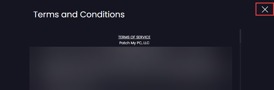 'Terms and Conditions' for you using PMPC software and services