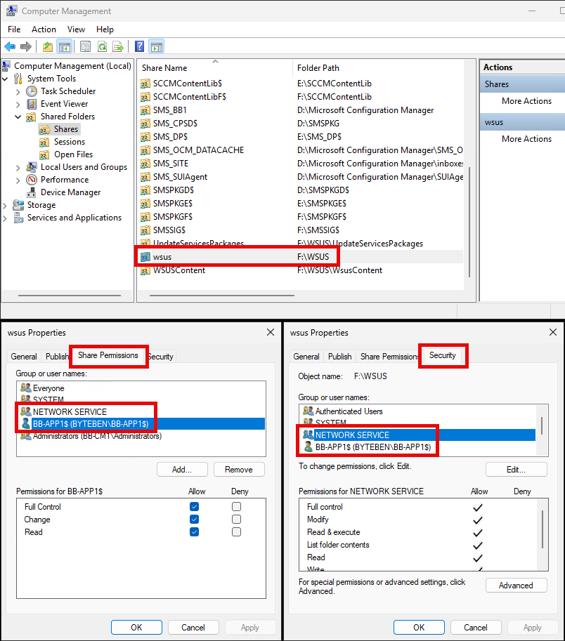 SMB and NTFS Permission Considerations
