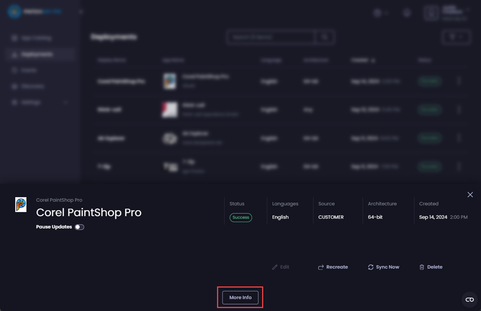 Clicking “More Info”