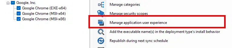 Manage Application User Experience