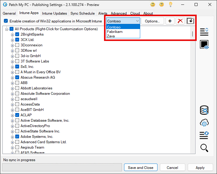 Multi-tenancy in the Publisher