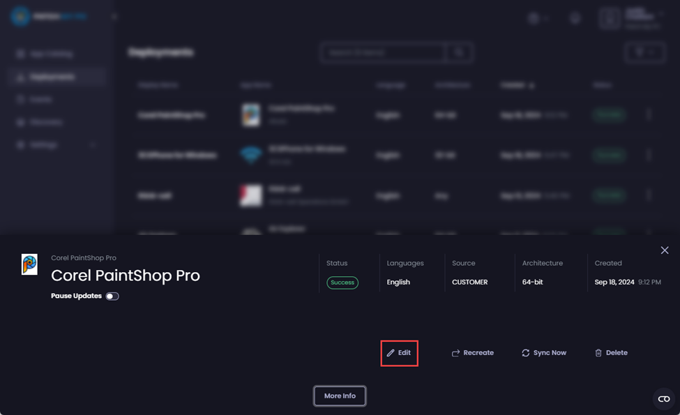 Clicking “More Info”