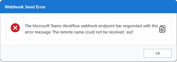 Failed Webhook Test