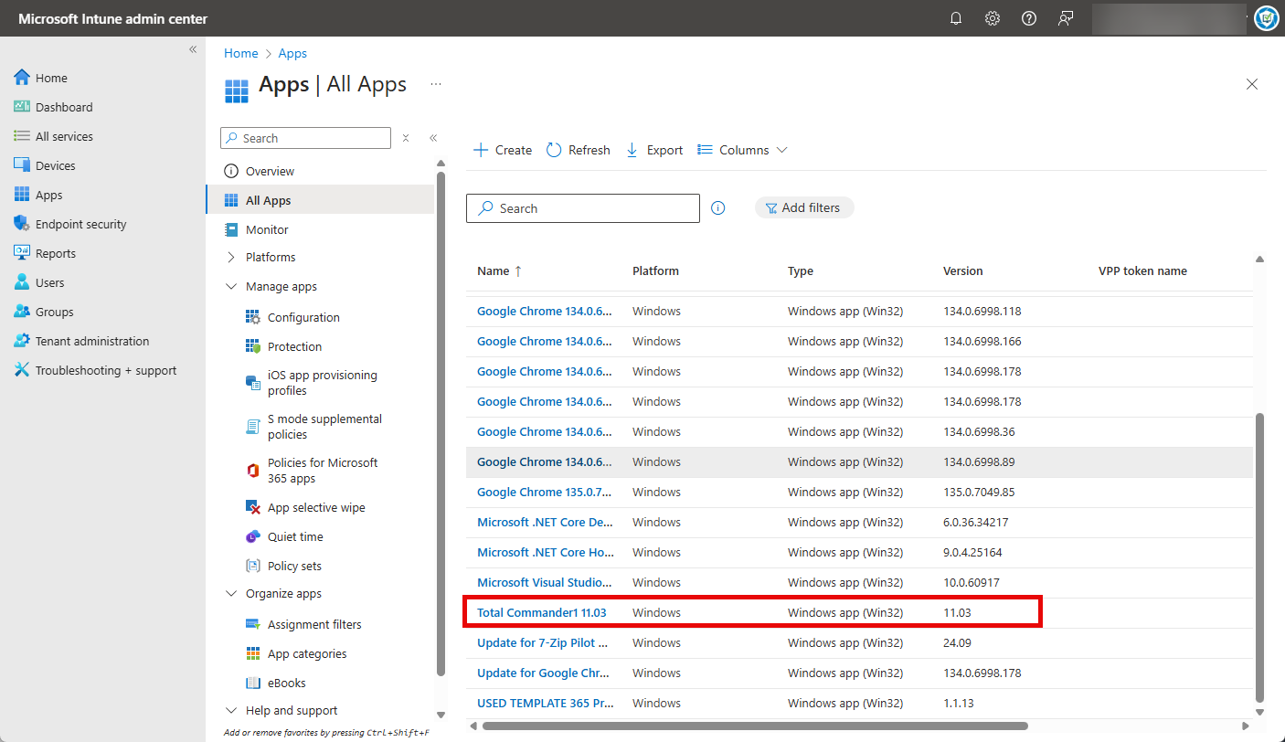 Clicking the app if it’s shown in the results or searching for it