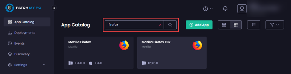 Locating the app to be deployed