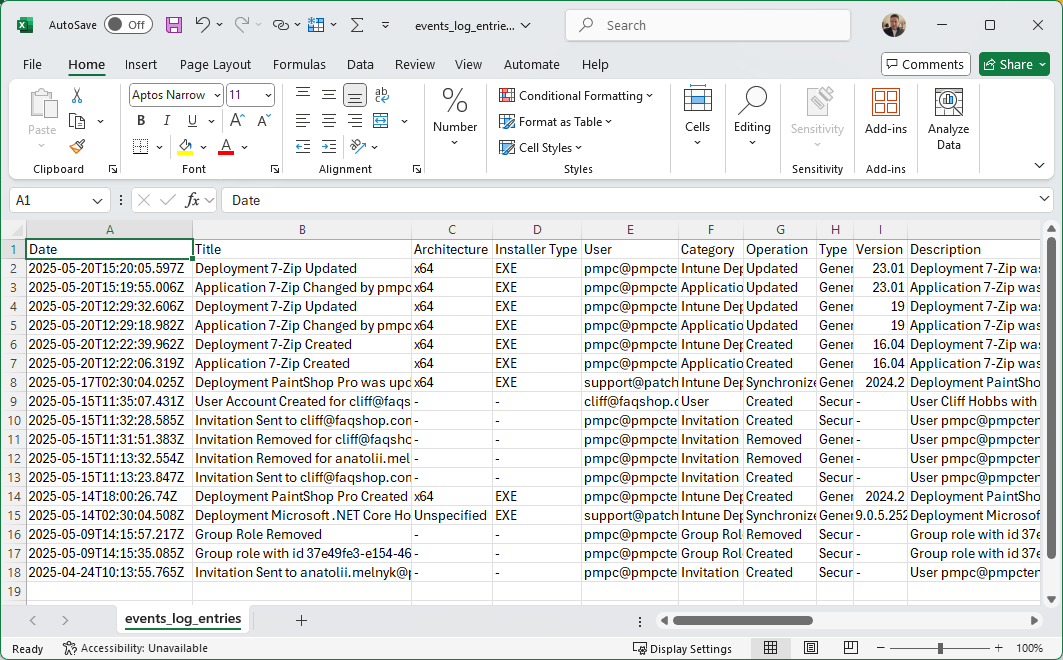 Example of the “events_log_entries.csv” file